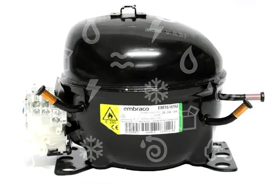 kompresor EMBRACO EMT6165U, MBP - R290, 220 - 240 V, 50 Hz